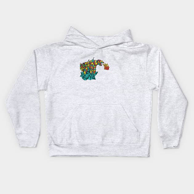 beargh! Kids Hoodie by enkure